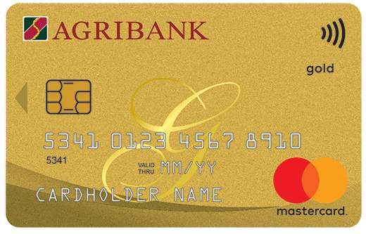 Thẻ tín dụng Agribank Mastercard Gold