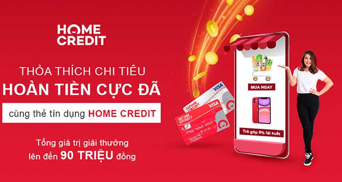 Rút tiền mặt từ thẻ tín dụng Home Credit
